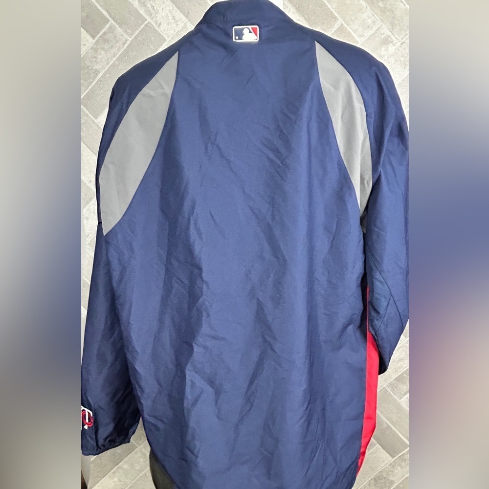 Majestic Minnesota Twins windbreaker pull over cool base size M MLB - Picture 5 of 10